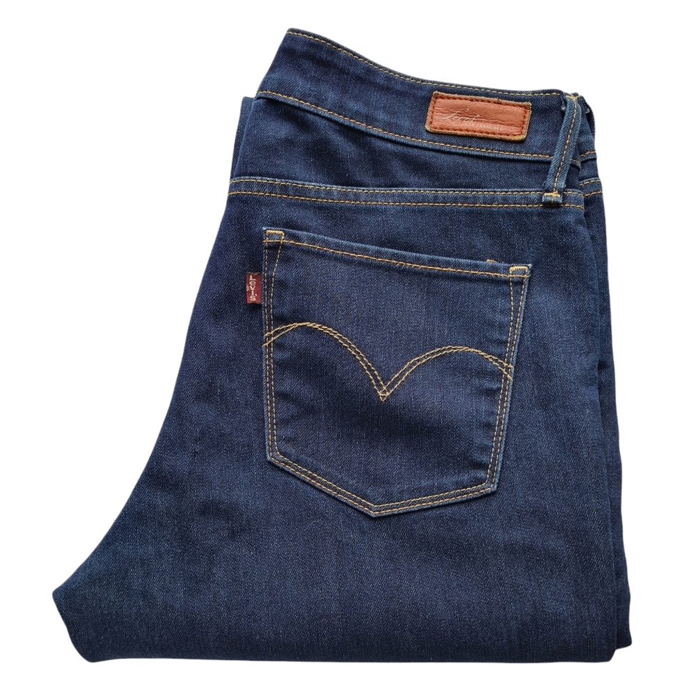 Levis W30 Demi Curve Classic Straight Leg Blue Denim Jeans - Picture 1 of 9